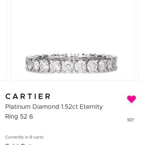 Cartier Destinee Diamond Eternity Band